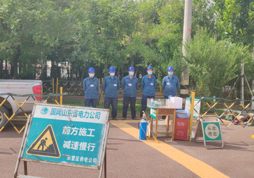 青島蔚然公司（蔚來汽車）充電站項目施工現場