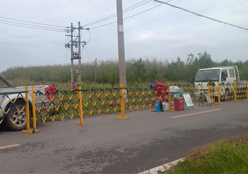 2021年9月17日，東營方大電力工程有限責任公司東營區分公司秋檢華昌段施工現場